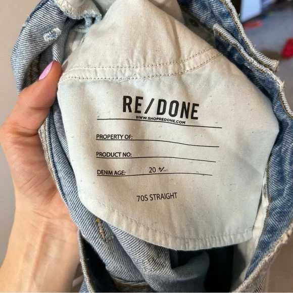 RE/DONE Denim 70’s‎ Straight Leg - Picture 7 of 7